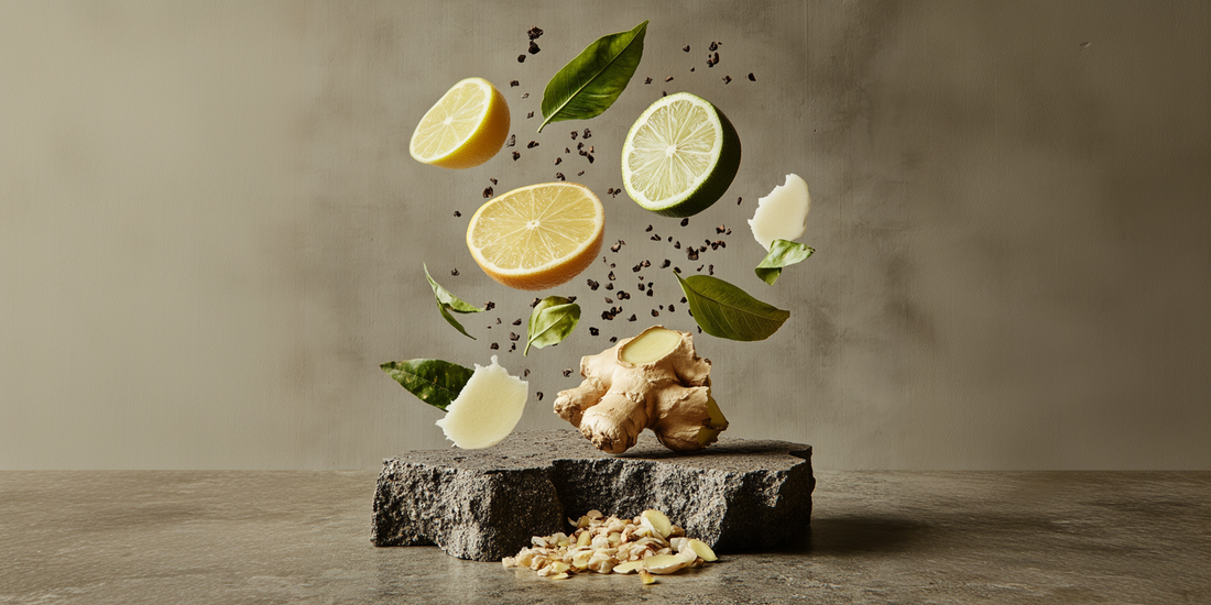 Four Scent Ingredients in an abstract context