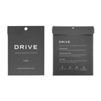 Front and back of the Drive NINE car perfume envelope