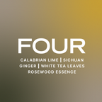 Drive FOUR scent card: Calabrian lime, Sichuan ginger, white tea leaves, rosewood essence